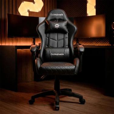 Imagem de Cadeira Gamer Escritório BM4 Reclinável 150 Ergonômica Giratória Couro