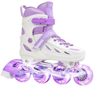 Imagem de Patins Inline SUPER YOUNGSTER Ajustáveis com Rodas que Acendem