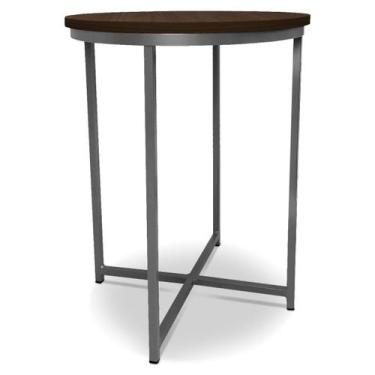 Imagem de Mesa De Canto Alta Gana - Prata/Villandry - Genus Móveis, Prata/Villan