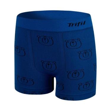 Imagem de Cueca Boxer Infantil Trifil ., M, Azul