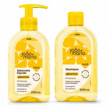Imagem de Kit Cimed João e Maria Baby:Sabonete Liquido e Shampoo 200ml
