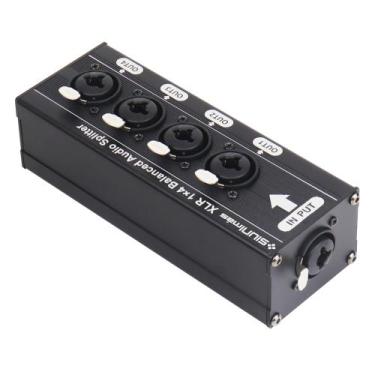 Imagem de Caixa Divisora de Áudio SIUNIMAS 1 Entrada 4 Saídas XLR TS TRS