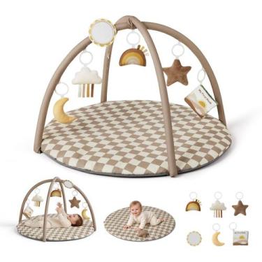 Imagem de Tapete de Atividades para Bebê Blissful Diary 85x85cm com 6 Brinquedos