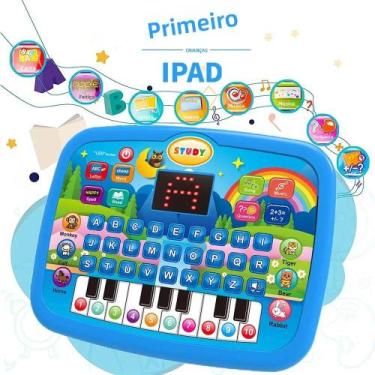 Imagem de Mini Laptop Educacional Infantil Com Tela LED, Música, Roxo E Azul, Má