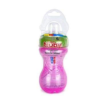Imagem de Copo com Bico de Silicone 300ml - Rosa - Nûby