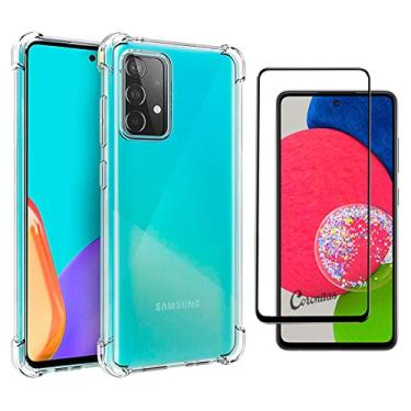 Imagem de Kit Capa Anti Impacto + Película Vidro 3D Temperado Compatível Samsung Galaxy A52s 5G