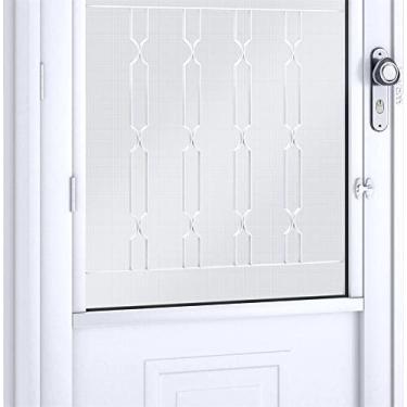 Imagem de Porta Esquerda com Postigo E Grade Mosaico Facilità 215x90cm Branca