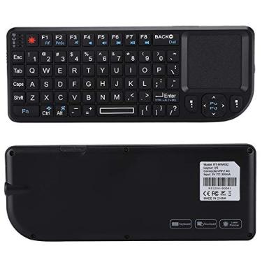 Imagem de Teclado sem fio, 2,4 G sem fio Touch TV Touchpad teclado recarregável ultra mini teclado retroiluminado USB para PS3/4, Xbox 360, etc