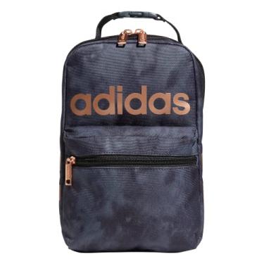 Imagem de adidas Santiago Lancheira térmica para mulheres e homens, caixa térmica para recipiente de alimentos com bolso de malha, Lavagem de pedra carbono/ouro rosa/2.0, One Size, Santiago Lancheira térmica