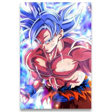 Imagem de Poster Decorativo 42cm X 30cm A3 Brilhante Goku Dragon Ball Dbz B5 - B