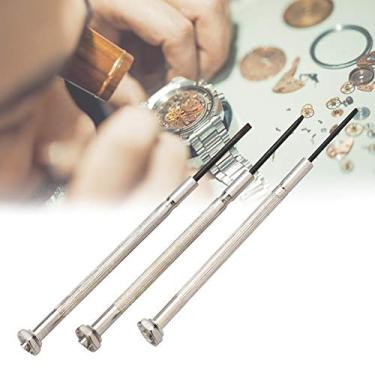 Imagem de Conjunto de 3 peças, chave de fenda de relógio de precisão, ferramenta de reparação de relógios, ferramenta de reparo para óculos, removedor de banda eletrônica, relógio para chaves de fenda, reparo de relógios e outros aparelhos