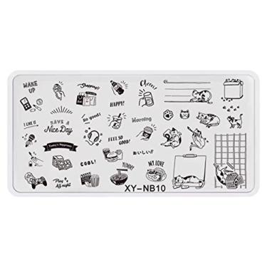 Imagem de Letra De Selo De Unha Impressão De Unhas De Unhas De Estampamento De Unhas Flores De Flores De Design Ferramento De Sembolo Para Manicure Salon Home Diy Halloween Natal