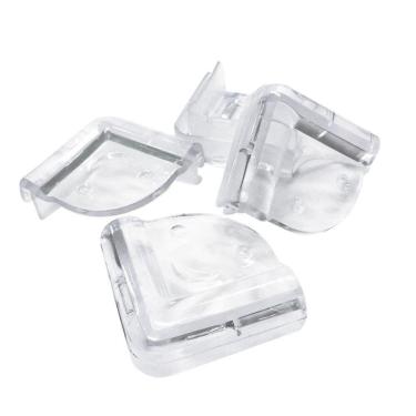 Imagem de Kit 4 Protetores de Quina Móveis Silicone Transparente