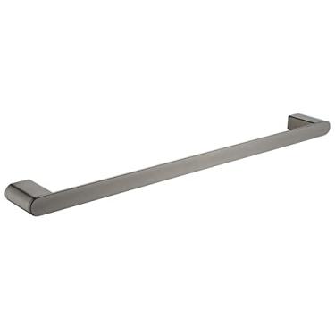 Imagem de Barra de toalha simples de aço inoxidável Suporte de toalheiro quadrado Toalha de cozinha Fome Prateleira de chuveiro Acessórios de banheiro Prata preta, Barra de toalha GR