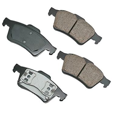 Imagem de Akebono EUR973 Euro Ultra Premium Kit de pastilhas de freio a disco de cerâmica, cinza