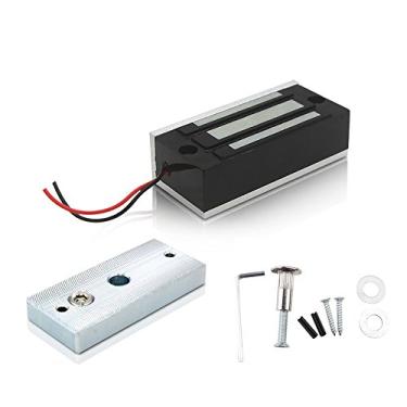 Imagem de Fecho magnético elétrico FUGEST 60 kg 130 lb com trava magnética elétrica para sistema de controle de acesso à porta Eletroímã com modo NC seguro e sem falhas