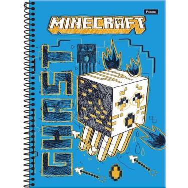 Imagem de Caderno Universitário 80 Folhas Minecraft Foroni