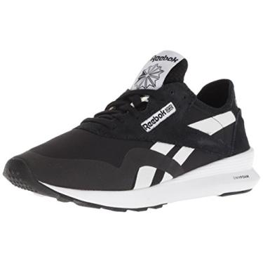 Imagem de Reebok Tênis feminino clássico de nylon SP, Bloqueio laranja - preto/carvão/Ch, 9