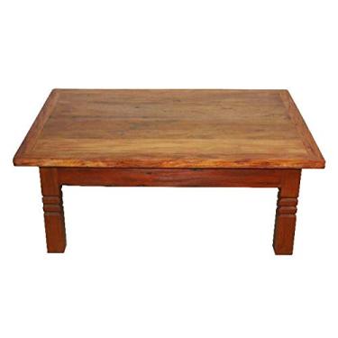 Imagem de Mesa de Centro Rústica Núbia em Madeira de Demolição - Cód 2116