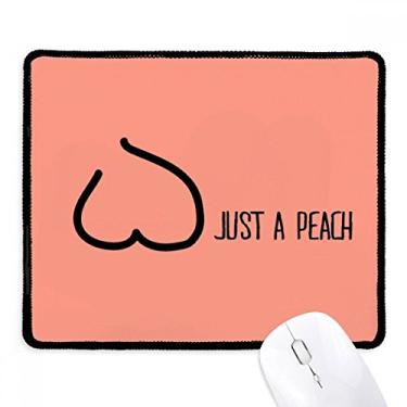 Imagem de Mousepad rosa com borda costurada e estampa divertida da Just Peach