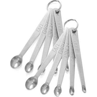 Imagem de Norpro Mini Stainless Steel Measuring Spoons, Set of 5 (tad, dash, pinch, smidgen and drop)