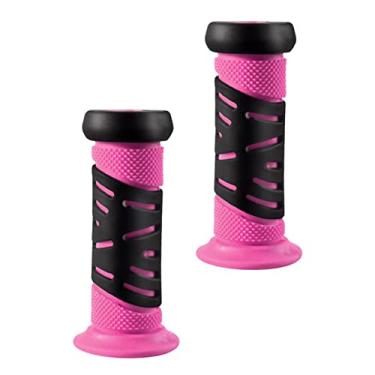 Imagem de Colaxi Punhos de alça de bicicleta para crianças, antiderrapantes, portáteis, macios, para guidão de bicicleta, para meninas e meninos, ciclismo infantil, ROSA