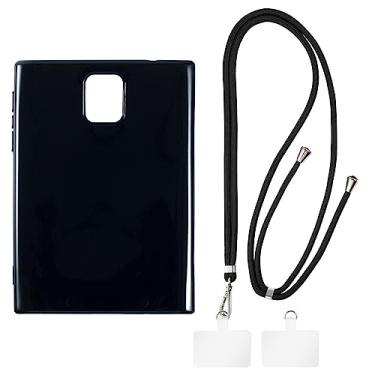 Imagem de Shantime Capa BlackBerry Passport Q30 + cordões universais para celular, pescoço/alça macia de silicone TPU capa protetora para BlackBerry Passport Q30 (4,5 polegadas)