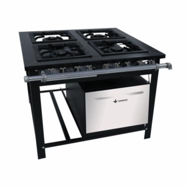 Imagem de Fogão A Gás 40 Com 4 Bocas Dupla E Espera Para Forno