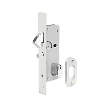 Imagem de Fechadura Porta De Correr Haga Externa Nápole Cromado Bico De Papagaio ? 2605b