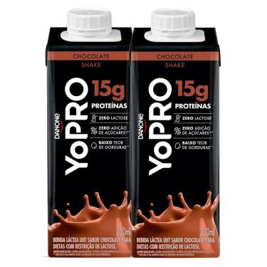 Imagem de Kit 2 Bebida Láctea YoPro Protein Chocolate 250ml
