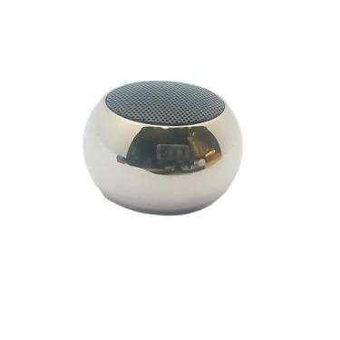 Imagem de Caixinha Som Bluetooth Metal Amplificada Mini Speaker 3w Wireless Audio Usb (Prata)