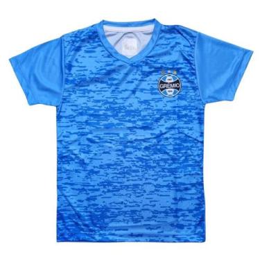 Imagem de Camiseta Infantil Grêmio Rajada Azul Oficial - Revedor
