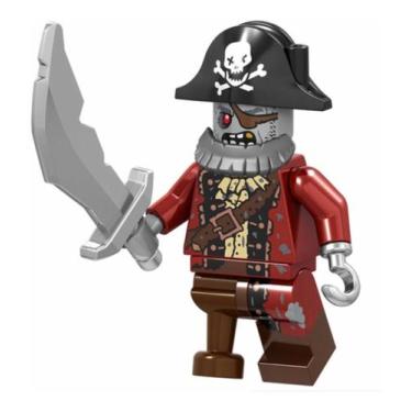 Imagem de Boneco Blocos De Montar Pirata Zumbi Ninjago - Mega Block Toys