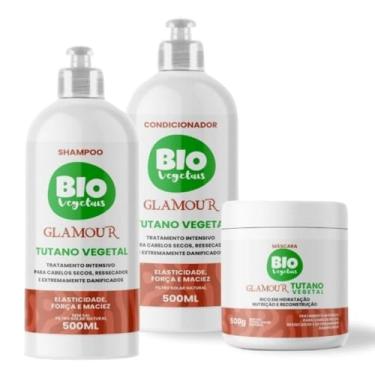 Imagem de Genérico, Kit Shampoo + Condicionador + Máscara Biovegetais Glamour