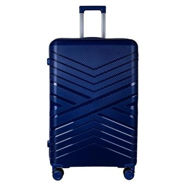 Imagem de Mala Média (23KG) em Polipropileno 4 rodas 360º - Ultraleve Polonia (Azul Marinho)