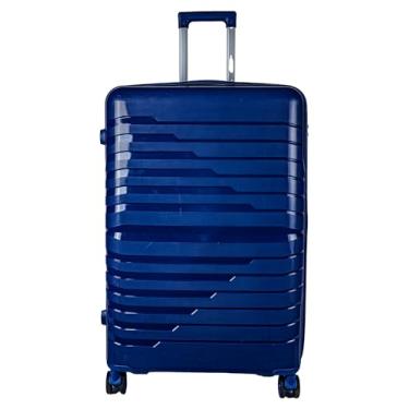 Imagem de Mala de bordo em Polipropileno 4 rodas 360º - ultraleve Dubai (Azul marinho)