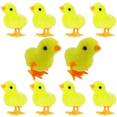 Imagem de 10 Pintinhos Amarelinho A Corda 9cm Galinha Pintadinha