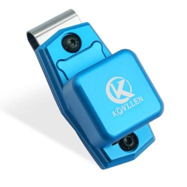 Imagem de KONLLEN Suporte magnético de giz de liga de alumínio para acessórios de bilhar de bilhar de bilhar (azul)