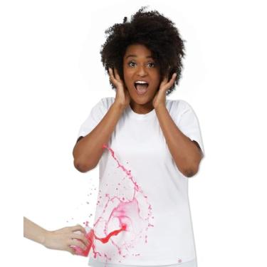 Imagem de PATPAT Camiseta Go-Neat Branca Básica Gola Redonda Manga Curta Algodão Poliéster Cores Confortáveis para Homens e Mulheres, Feminino, branco, M