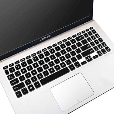 Imagem de Capa de teclado para ASUS VivoBook S512 S530UA S530FA S530UN / ASUS VivoBook F512DA F512FA F512JA X512FA X512DA/ASUS VivoBook S17 S712 S712FA, ASUS VivoBook 15 F51515 F515 JA-AH31 Skin-Black