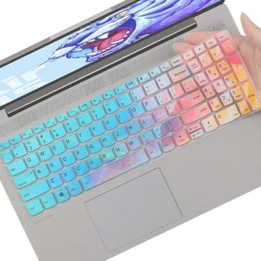 Imagem de Capa de teclado para Lenovo Yoga 7/Yoga 7i 15.6 16, 2026-2022 IdeaPad 5/IdeaPad 3/IdeaPad 5i/IdeaPad 3i/IdeaPad 1 1i 15.6 17.3, Flex 5 15.6, Yoga/IdeaPad Slim 7 15.6, ThinkBook 15/15.6, ThinkBook 15