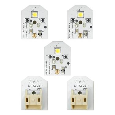 Imagem de Nova lâmpada de geladeira WR55X11132 WR55X25754 LED para refrigerador GE substitui WR55X30602 WR55X26486 PS4704284 3033142 EAP12172918 AP6261806, capa de plástico não incluída, 5 Pacote