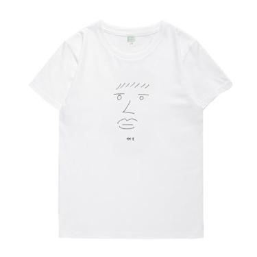 Imagem de Camiseta JIN Su-ga V Jimin Jungkook J-Hope RAPMONSTER estampada moderna para fãs algodão gola redonda manga curta, Jin White, P