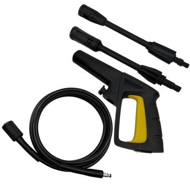 Imagem de Kit Gatilho com Baioneta Bico Leque e Mangueira Nylon 3m Compatível com Lavajato Vonder LAV1600