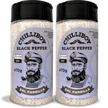 Imagem de Sal de ParrillaChilliBoy, Feito com Pimenta do Reino, Ideal para carnes e legumes, pacote com 2 unidades