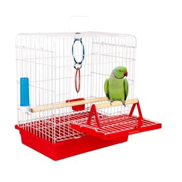 Imagem de Gaiola Calopsita Vermelho Jel Plast