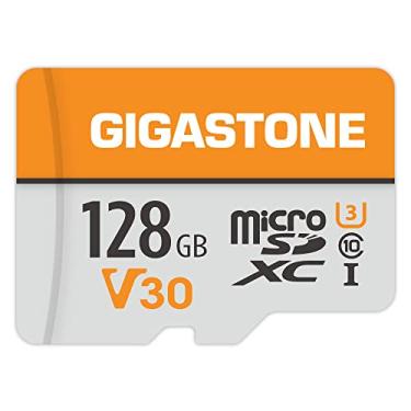 Imagem de Gigastone Cartão micro SD de 128 GB, vídeo UHD 4K, câmera de vigilância, câmera de ação, drone profissional, 95 MB/s Micro SDXC UHS-I A1 Classe 10