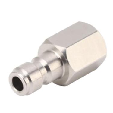 Imagem de Eletrodomésticos Peças de Eletrodomésticos Encaixe de Rosca Fêmea Encaixe de Rosca 304 Adaptador de Acoplamento Reto Fêmea de Aço Inoxidável para Cilindro de Co2 Acessório