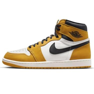 Imagem de NIKE Air Jordan 1 Retro High OG amarelo ocre (DZ5485-701, ocre amarelo/vela/preto), Ocre amarelo/vela/preto, 45