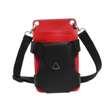 Imagem de menolana Bolsa de tesoura, pochete de cabeleireiro, bolsa de cintura de barbeiro, bolso para ferramentas, bolsa de ferramentas de salão de beleza, bolsa de, Vermelho Preto